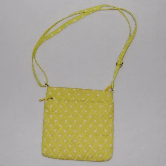 Crossbody Quilted Fabric Lightweight Bag, 8" Wide x 8" Tall - Picture 1 of 6